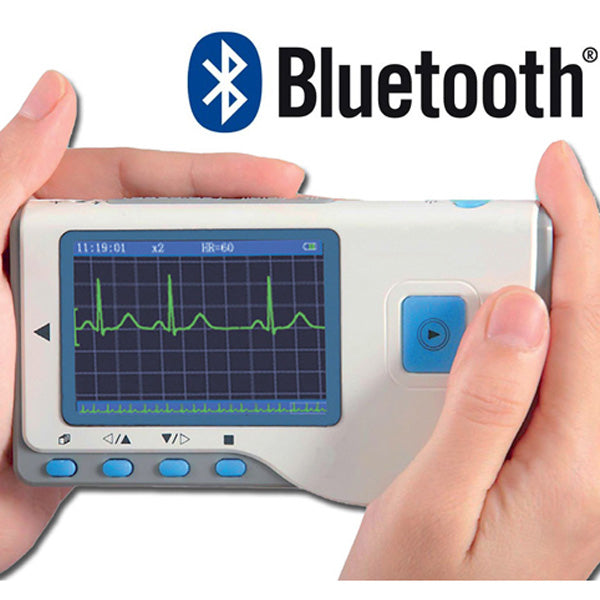 MINI ECG PALMARE PRINCE 180BCW CARDIO B - 3 DERIVAZIONI - monocale - display a colori - software + bluetooth