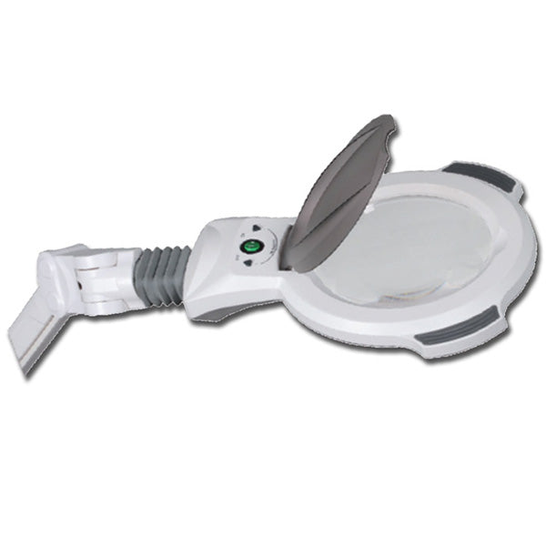 LAMPADA DA VISITA LED DERMALED - LENTE 5 DIOTTRIE - potenza 8W - su carrello
