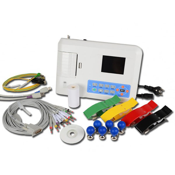 ELETTROCARDIOGRAFO ECG CONTEC 300G - 12 DERIVAZIONI - 3 canali - con display