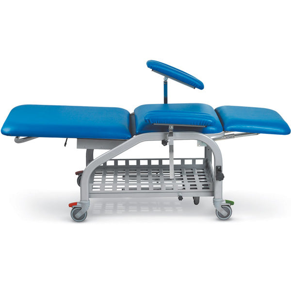 POLTRONA DONATORI AVIS PER PRELIEVI REGOLABILE - braccioli regolabili - con ruote -