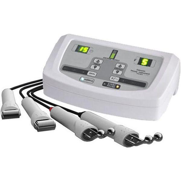APPARECCHIO CORRENTE GALVANICA VISO PROFESSIONALE PER TRATTAMENTI ESTETICI - 4 manipoli - potenza 20W