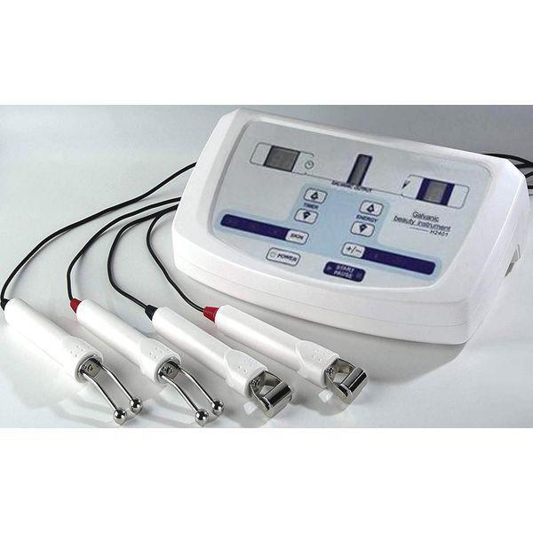 APPARECCHIO CORRENTE GALVANICA VISO PROFESSIONALE PER TRATTAMENTI ESTETICI - 4 manipoli - potenza 20W