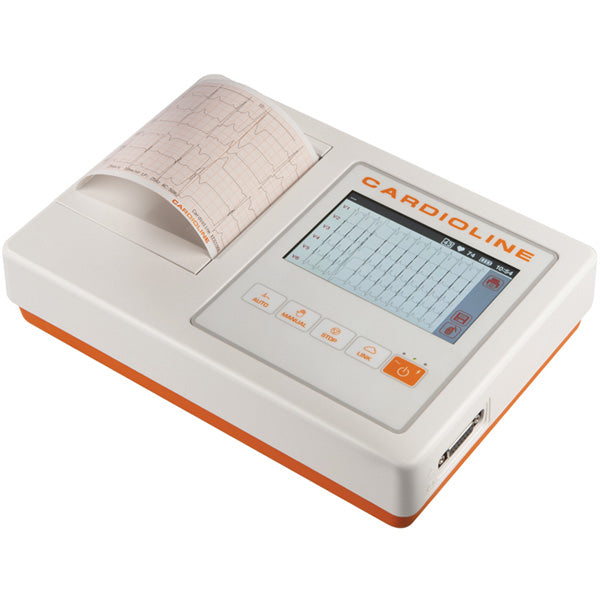 ELETTROCARDIOGRAFO / ECG CARDIOLINE 100L GLASGOW - intepretativo - 12 derivazioni - 3/6 canali - display touch
