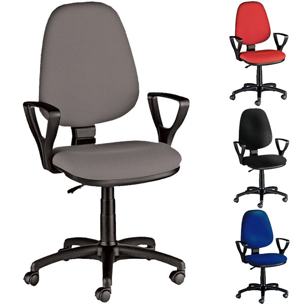 SEDIA GIREVOLE AMBULATORIO CUNEO - seduta in tessuto o similpelle ignifuga - 56x49xh.111cm - vari coloriSEDIA GIREVOLE AMBULATORIO CREMONA - seduta imbottita - 58x44xh.107cm - vari colori