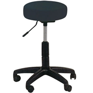 SGABELLO GIREVOLE CON SEDILE IMBOTTITO in similpelle skay - seduta Ø36cm- altezza regolabile 50-60cm - vari colori