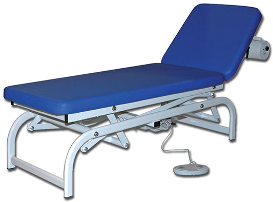 LETTINO ELETTRICO MULTIFUNZIONE KING - 190x60xh.45/95cm - portata 130kg - blu