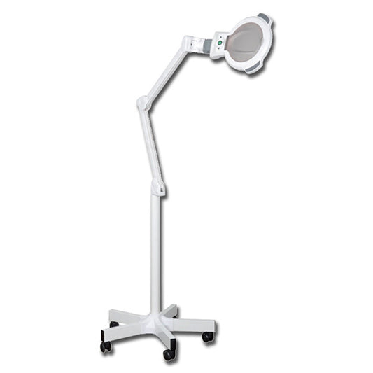 LAMPADA DA VISITA LED DERMALED - LENTE 5 DIOTTRIE - potenza 8W - su carrello