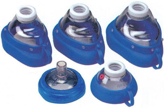 MASCHERA IN SILICONE - per pallone Ambu Mark IV - blu - varie misure