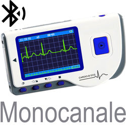 MINI ECG PALMARE PRINCE 180B CARDIO B - 3 DERIVAZIONI - monocanale - display a colori